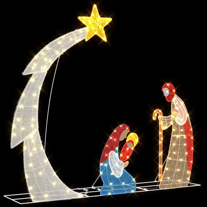 Scena del Presepe Bianco caldo 149 x32 x 127.5 cm Poliestere 42019623