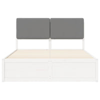 Letto con Testiera Rivestita Grigio scuro 180 x 200 cm 3398090