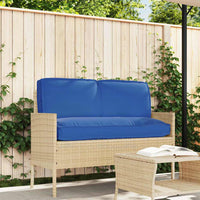 vidaXL Set di Cuscini per Pallet 3 pcs Blu Reale 120 x 50 x 12 cm