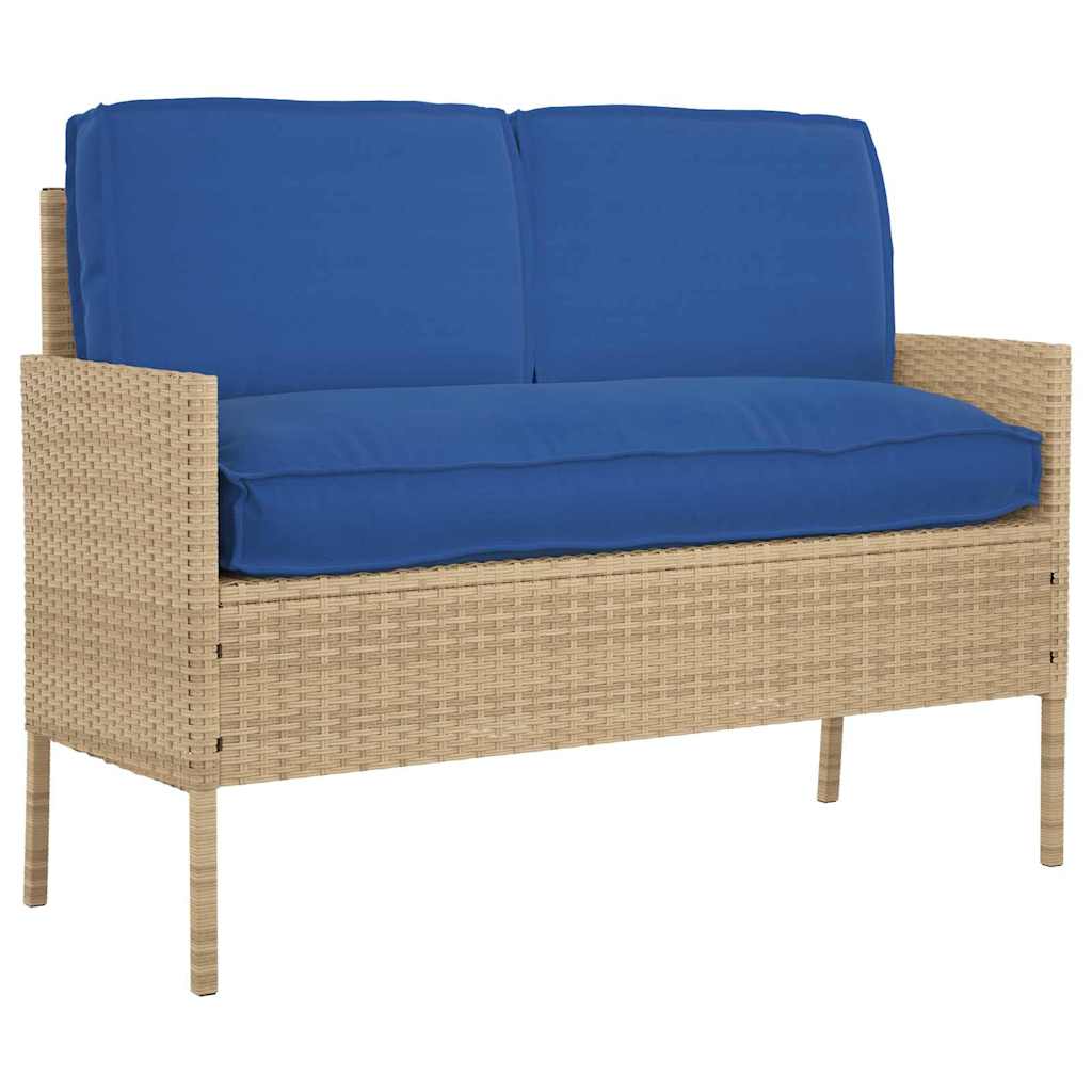 vidaXL Set di Cuscini per Pallet 3 pcs Blu Reale 120 x 50 x 12 cm