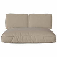 vidaXL Set di Cuscini per Pallet 3 pcs Talpa 120 x 80 x 12 cm