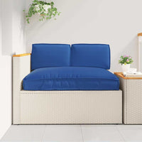 vidaXL Set di Cuscini per Pallet 3 pcs Blu Reale 120 x 80 x 12 cm