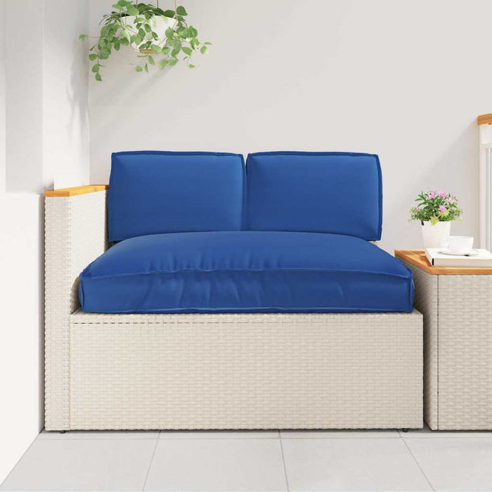 vidaXL Set di Cuscini per Pallet 3 pcs Blu Reale 120 x 80 x 12 cm