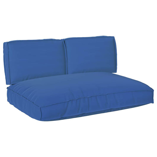 vidaXL Set di Cuscini per Pallet 3 pcs Blu Reale 120 x 80 x 12 cm