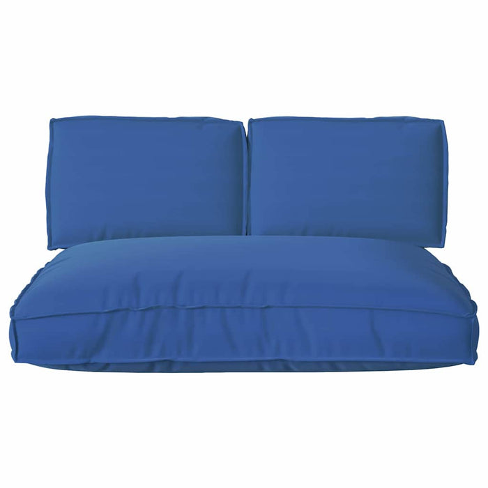 vidaXL Set di Cuscini per Pallet 3 pcs Blu Reale 120 x 80 x 12 cm