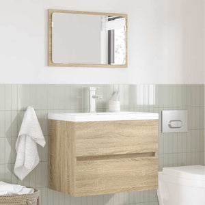 Set di mobili per il bagno Rovere Sonoma Legno multistrato 876034