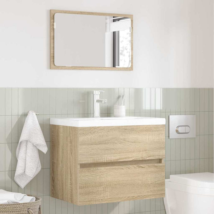 Set di mobili per il bagno Rovere Sonoma Legno multistrato 876034
