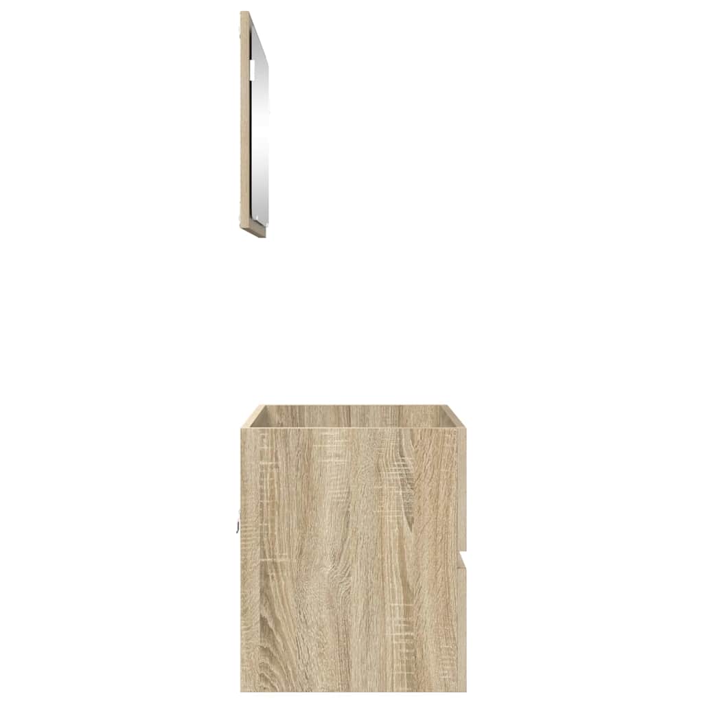 Set di mobili per il bagno Rovere Sonoma Legno multistrato 876034