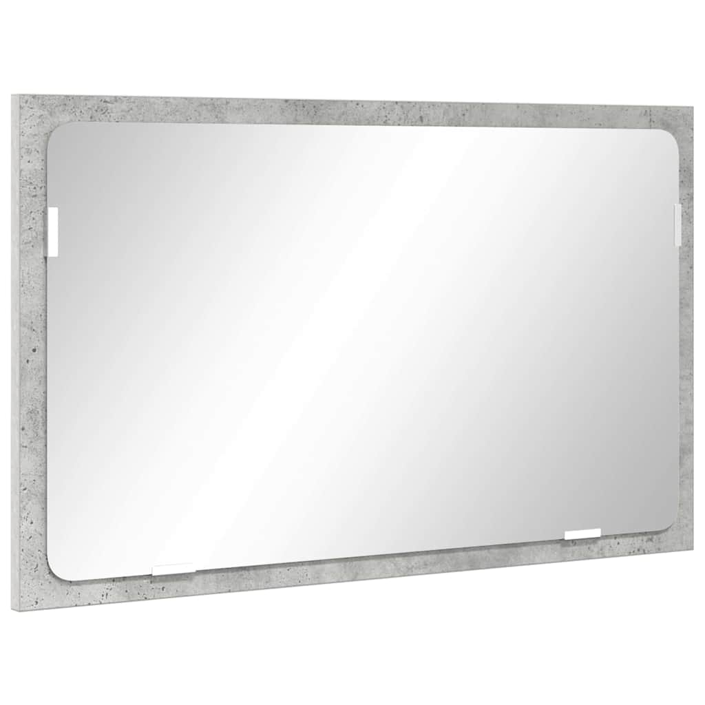 Set di mobili per il bagno Grigio cemento Legno multistrato 876035