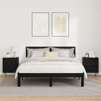 Mobiletti da letto 2 pcs Rovere Nero 40 x 35 x 50 cm 885673