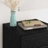 Credenza Rovere Nero 34,5 x 34 x 90 cm Legno multistrato 885700