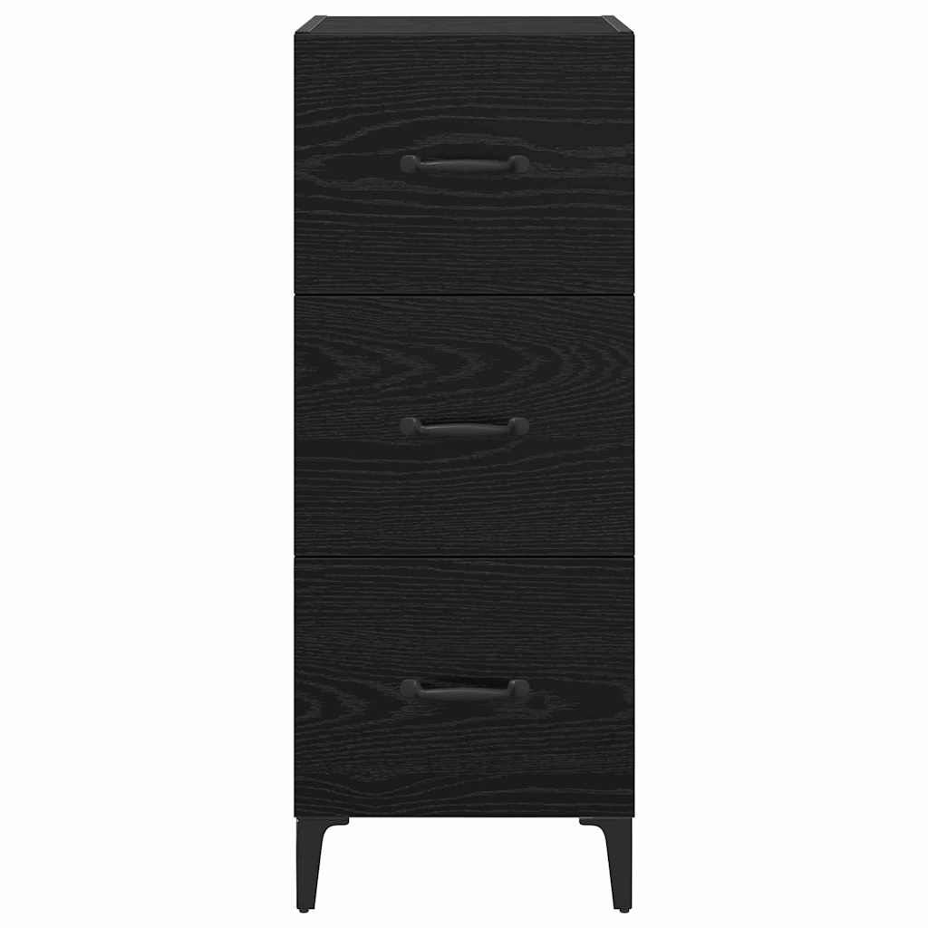 Credenza Rovere Nero 34,5 x 34 x 90 cm Legno multistrato 885700