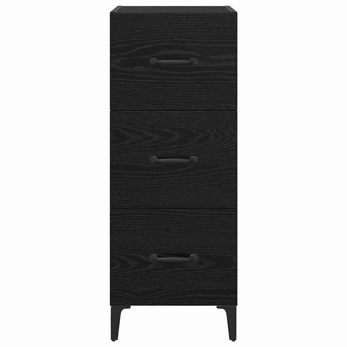 Credenza Rovere Nero 34,5 x 34 x 90 cm Legno multistrato 885700