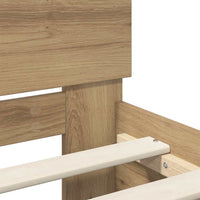 Struttura del letto con testiera-Giroletto con Testiera Rovere artigianale 90 x 190 cm 726194