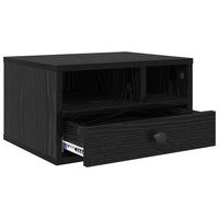 Supporto per Stampante con cassetto Rovere Nero 40 x 32 x 24 cm 886030