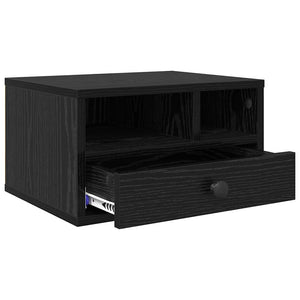 Supporto per Stampante con cassetto Rovere Nero 40 x 32 x 24 cm 886030