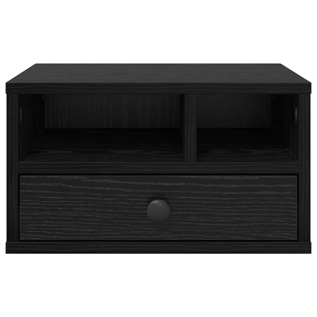 Supporto per Stampante con cassetto Rovere Nero 40 x 32 x 24 cm 886030