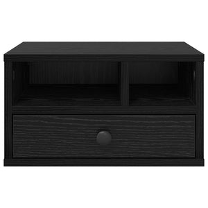 Supporto per Stampante con cassetto Rovere Nero 40 x 32 x 24 cm 886030