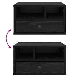 Supporto per Stampante con cassetto Rovere Nero 40 x 32 x 24 cm 886030