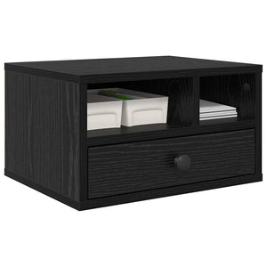 Supporto per Stampante con cassetto Rovere Nero 40 x 32 x 24 cm 886030