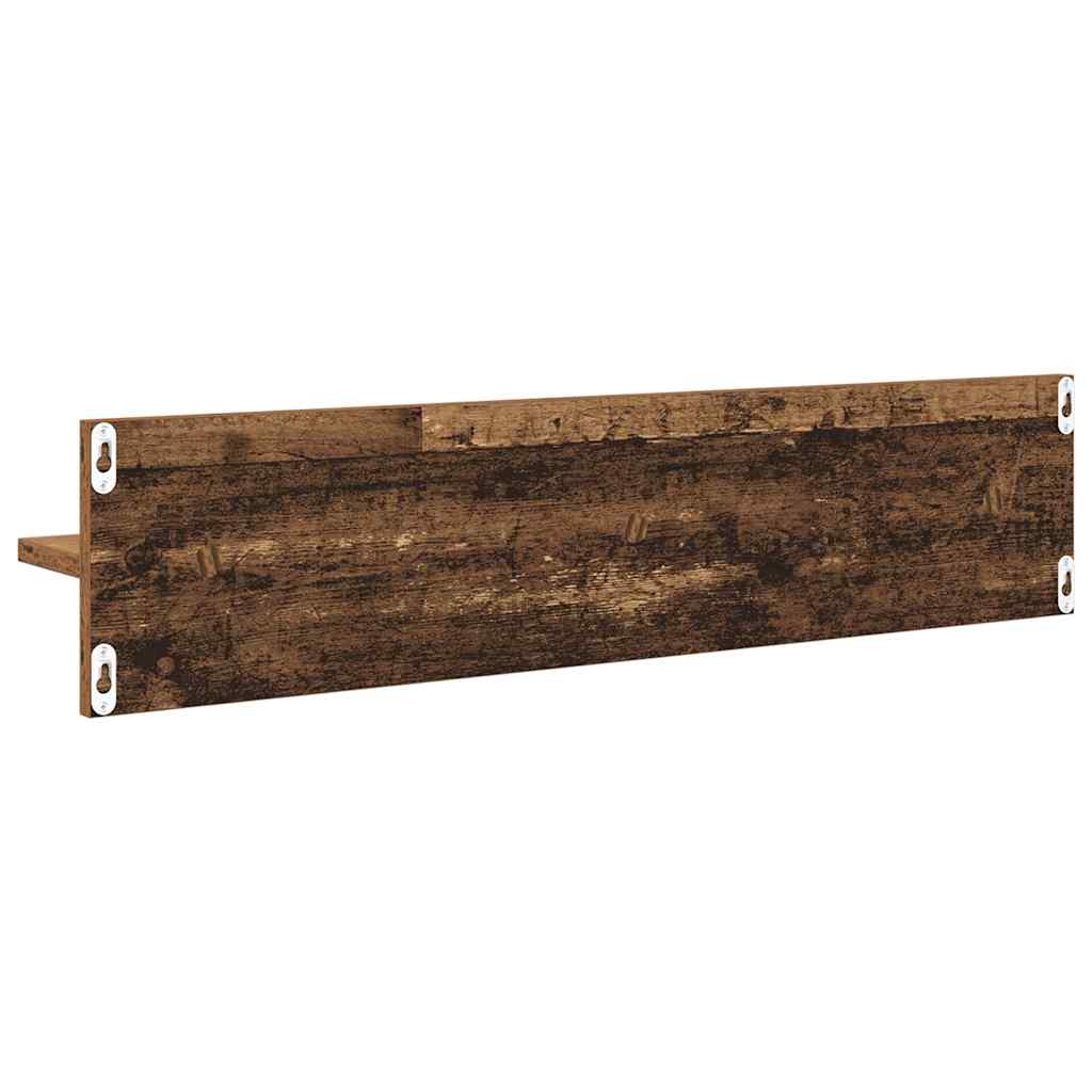 Scaffali da parete 4 pcs Legno vecchio 80 x 11,5 x 18 cm 886230