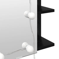 Mobiletto per specchio Rovere Nero 70 x 16,5 x 60 cm 886233