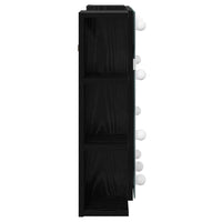 Mobiletto per specchio Rovere Nero 70 x 16,5 x 60 cm 886233