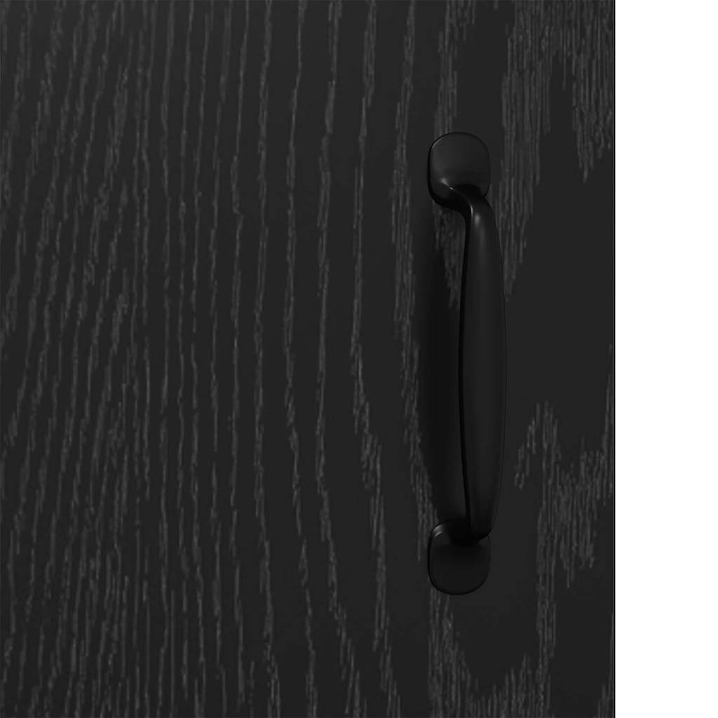 Credenza Rovere Nero 69,5 x 34 x 90 cm Legno multistrato 886239