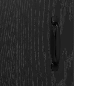 Credenza Rovere Nero 69,5 x 34 x 90 cm Legno multistrato 886239