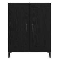 Credenza Rovere Nero 69,5 x 34 x 90 cm Legno multistrato 886239