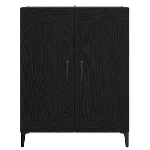 Credenza Rovere Nero 69,5 x 34 x 90 cm Legno multistrato 886239