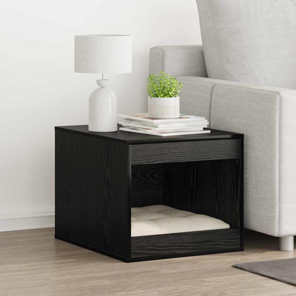 Rifugio per lettiera per gatti Rovere Nero 47 x 59 x 42 cm 886272