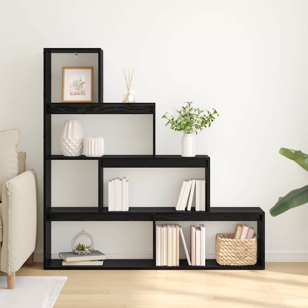 Libreria divisoria Rovere Nero 143,5 x 29 x 143,5 cm 886274