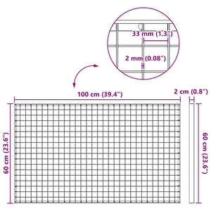 Grata Argento 30 x 30 x 2 cm Acciaio Zincato a Caldo 42018650