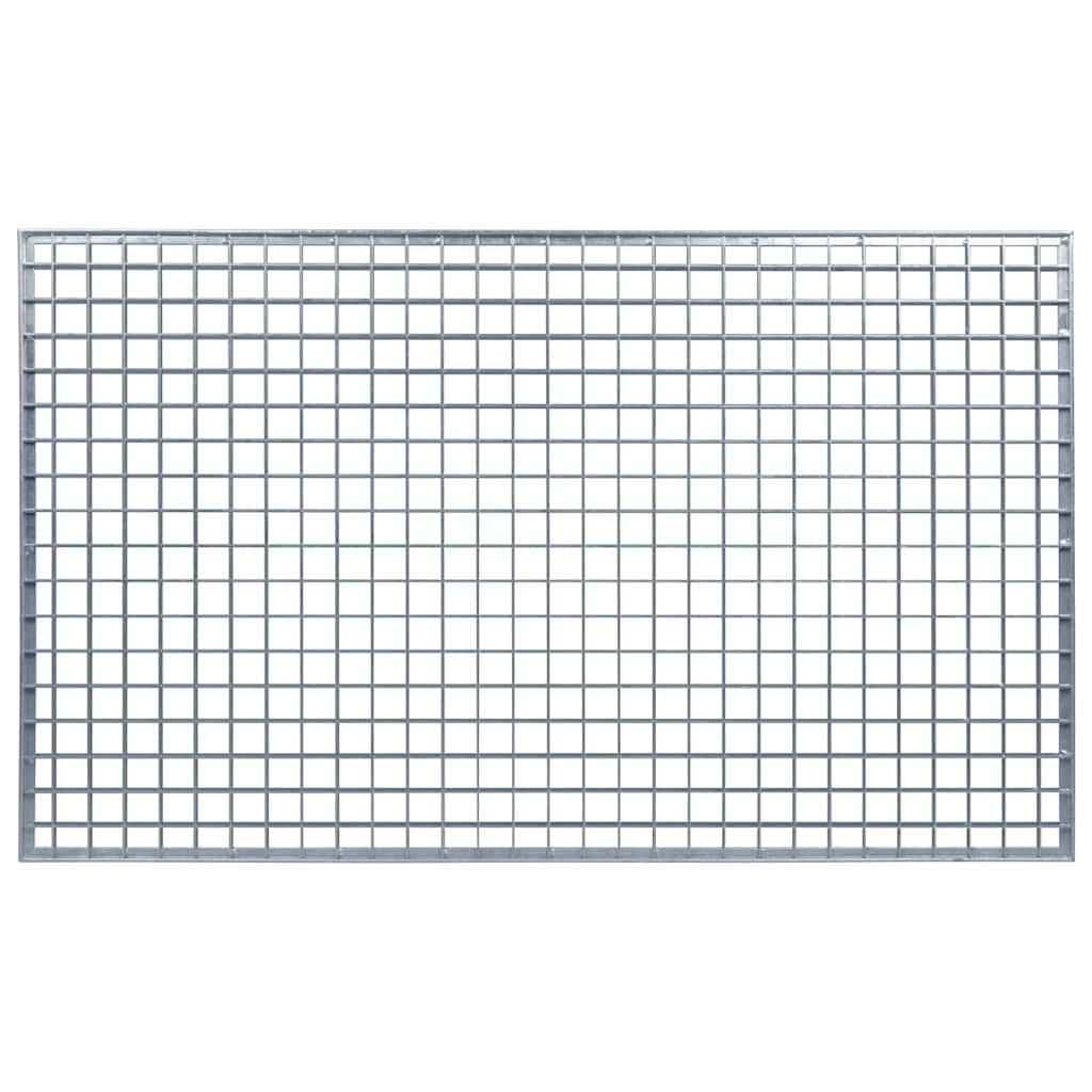 Grata Argento 30 x 30 x 2 cm Acciaio Zincato a Caldo 42018650