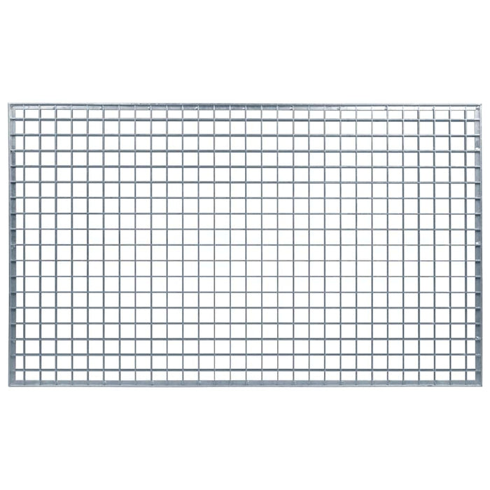 Grata Argento 30 x 30 x 2 cm Acciaio Zincato a Caldo 42018650