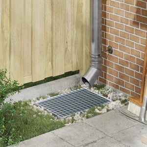 Grata Argento 50 x 35 x 2 cm Acciaio Zincato a Caldo 42018651