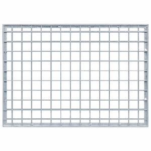 Grata Argento 50 x 35 x 2 cm Acciaio Zincato a Caldo 42018651