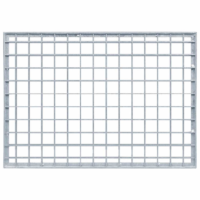 Grata Argento 50 x 35 x 2 cm Acciaio Zincato a Caldo 42018651