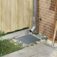 Grata Argento 40 x 40 x 2 cm Acciaio Zincato a Caldo 42018652