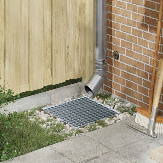 Grata Argento 40 x 40 x 2 cm Acciaio Zincato a Caldo 42018652