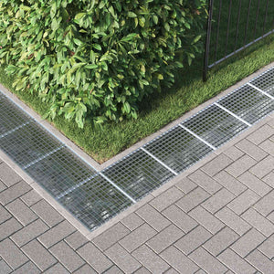 Grata Argento 40 x 40 x 2 cm Acciaio Zincato a Caldo 42018652