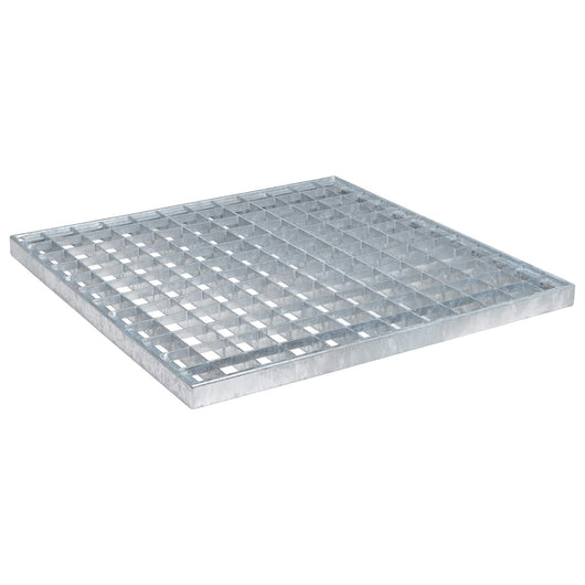 Grata Argento 40 x 40 x 2 cm Acciaio Zincato a Caldo 42018652