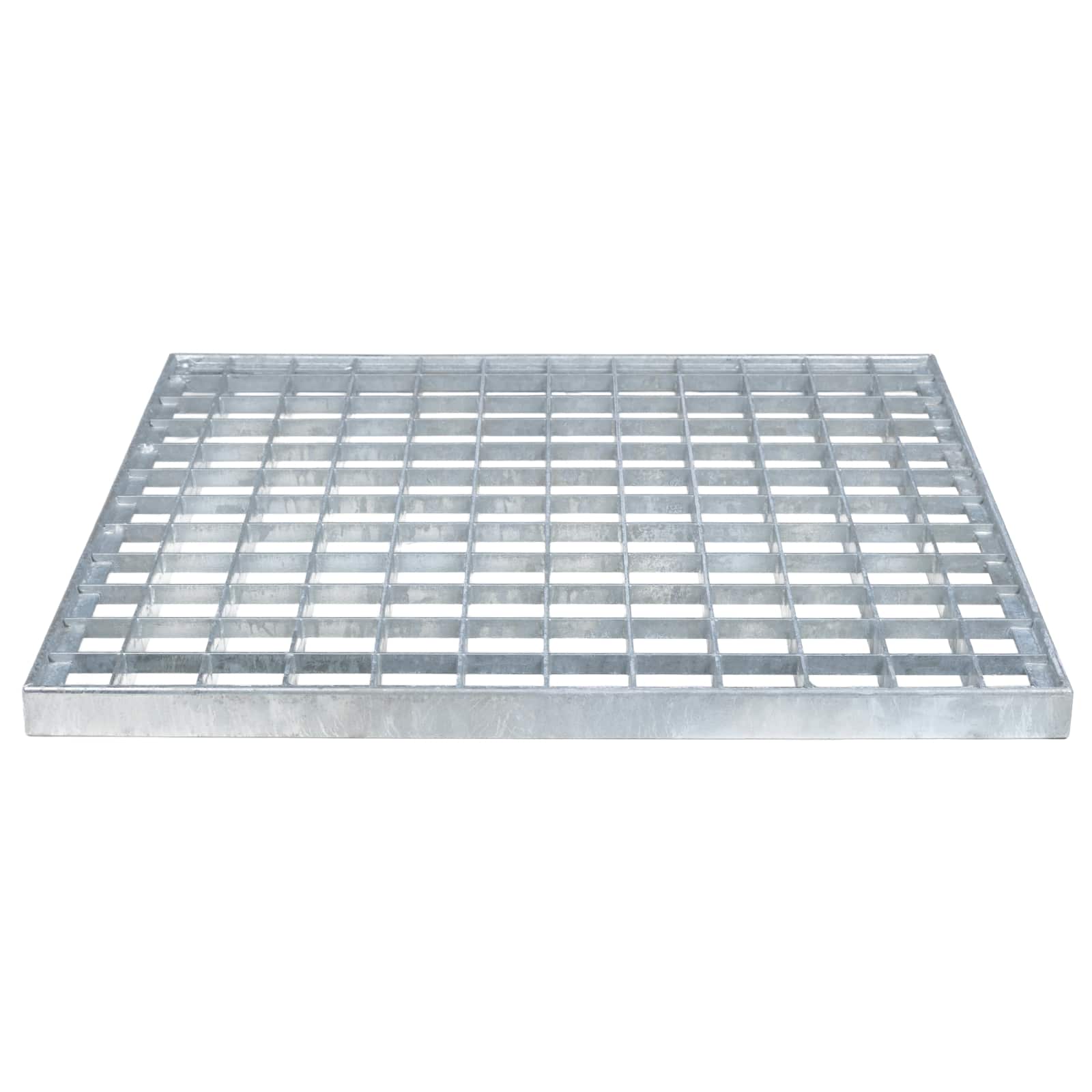 Grata Argento 40 x 40 x 2 cm Acciaio Zincato a Caldo 42018652