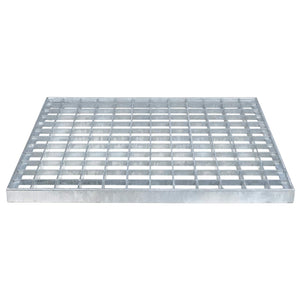 Grata Argento 40 x 40 x 2 cm Acciaio Zincato a Caldo 42018652