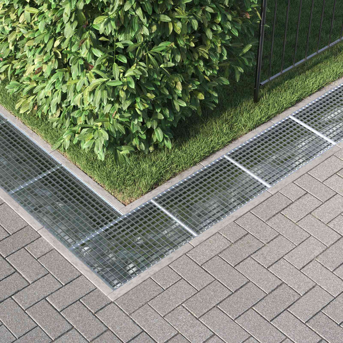 Grata Argento 60 x 40 x 2 cm Acciaio Zincato a Caldo 42018653