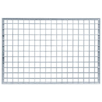 Grata Argento 60 x 40 x 2 cm Acciaio Zincato a Caldo 42018653