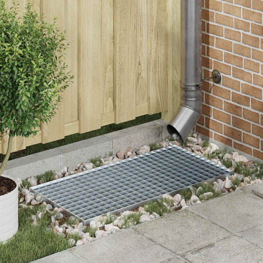 Grata Argento 80 x 40 x 2 cm Acciaio Zincato a Caldo 42018654