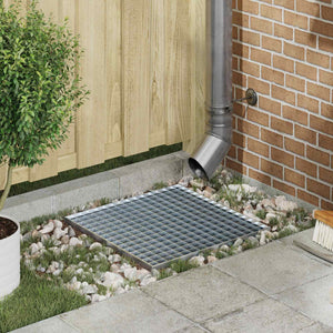 Grata Argento 50 x 50 x 2 cm Acciaio Zincato a Caldo 42018655