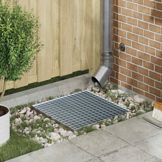 Grata Argento 50 x 50 x 2 cm Acciaio Zincato a Caldo 42018655